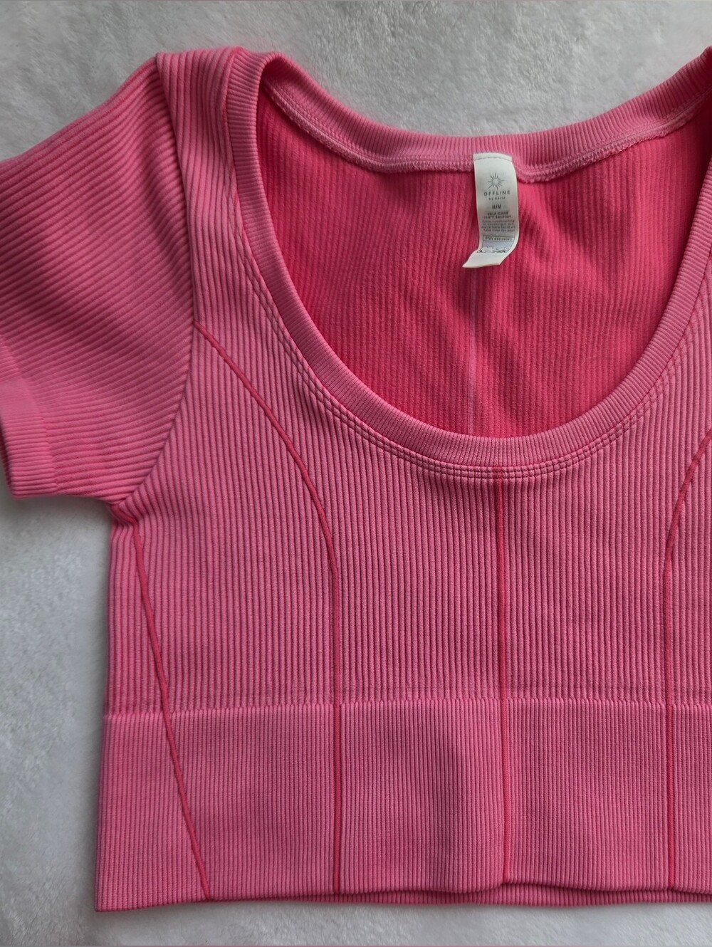 Offline Pink Crop Top.